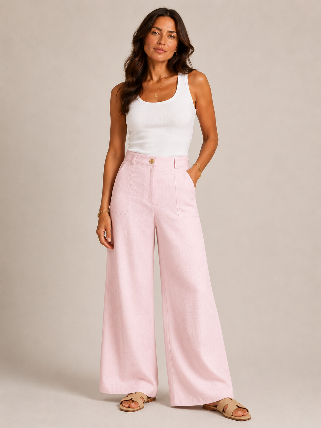 LINEN POCKET PANT