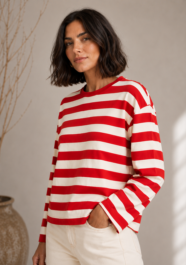 Long Sleeve Stripe Tee