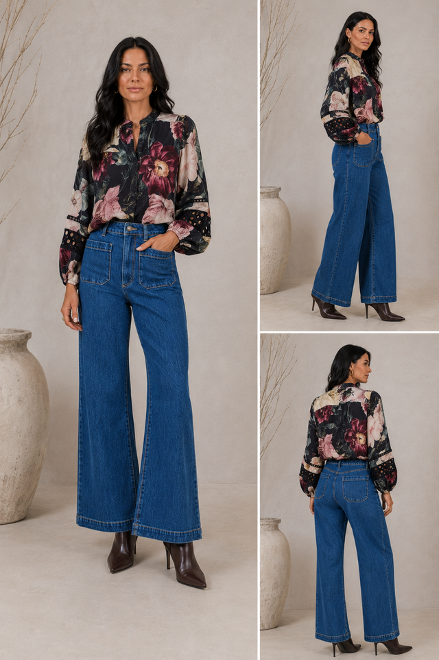 ROMANCE FLORAL BLOUSE