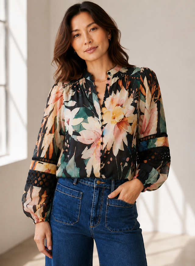 FLORAL BOUQUET BLOUSE
