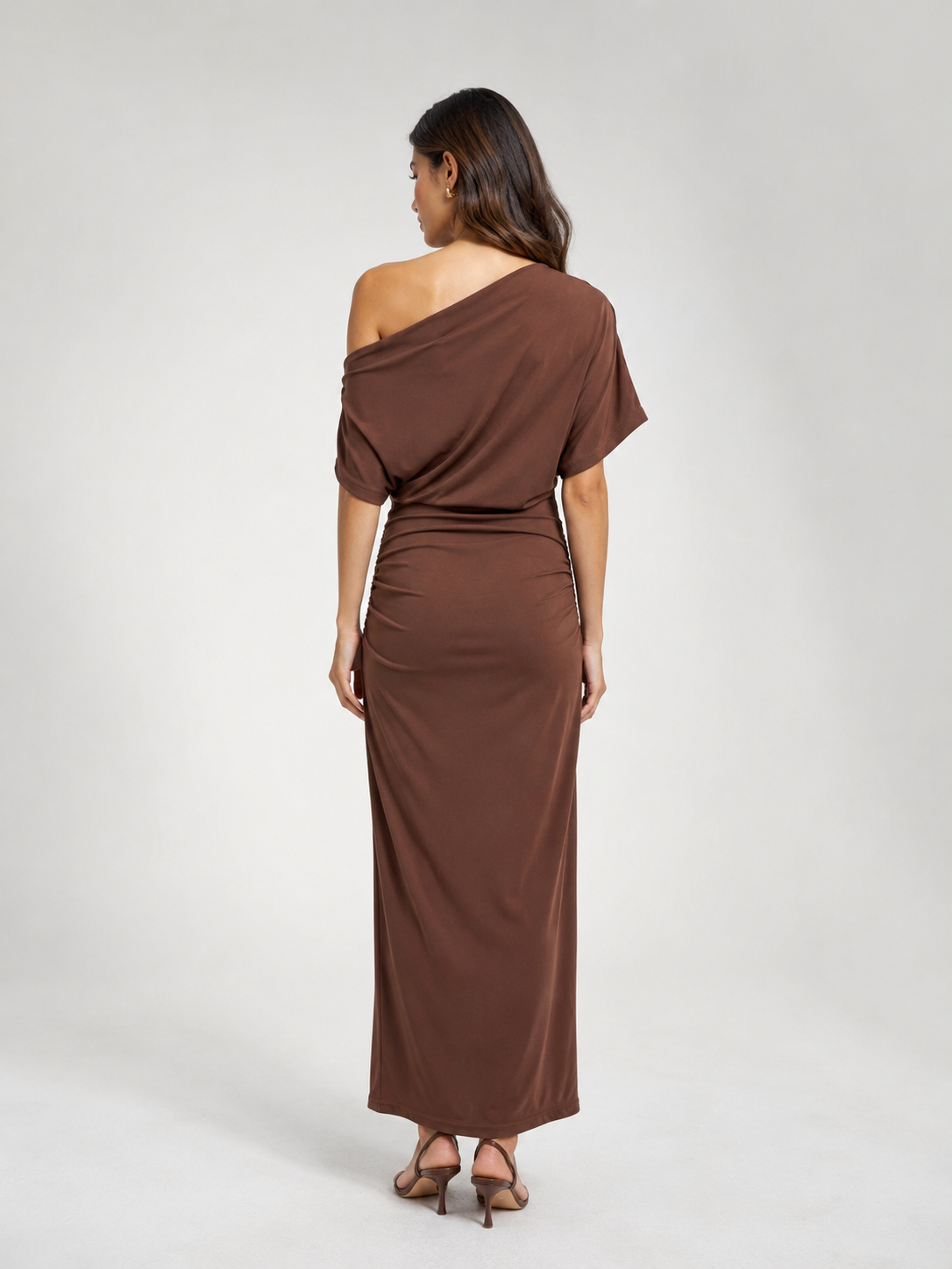 Asymmetrical Stretch Maxi Dress