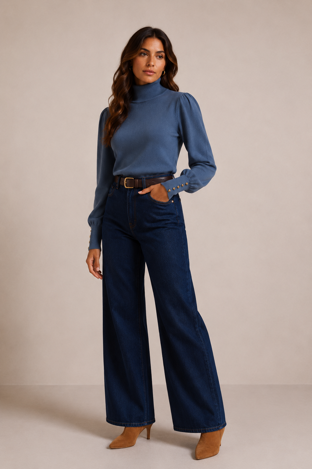 Avery ribbed skivvy