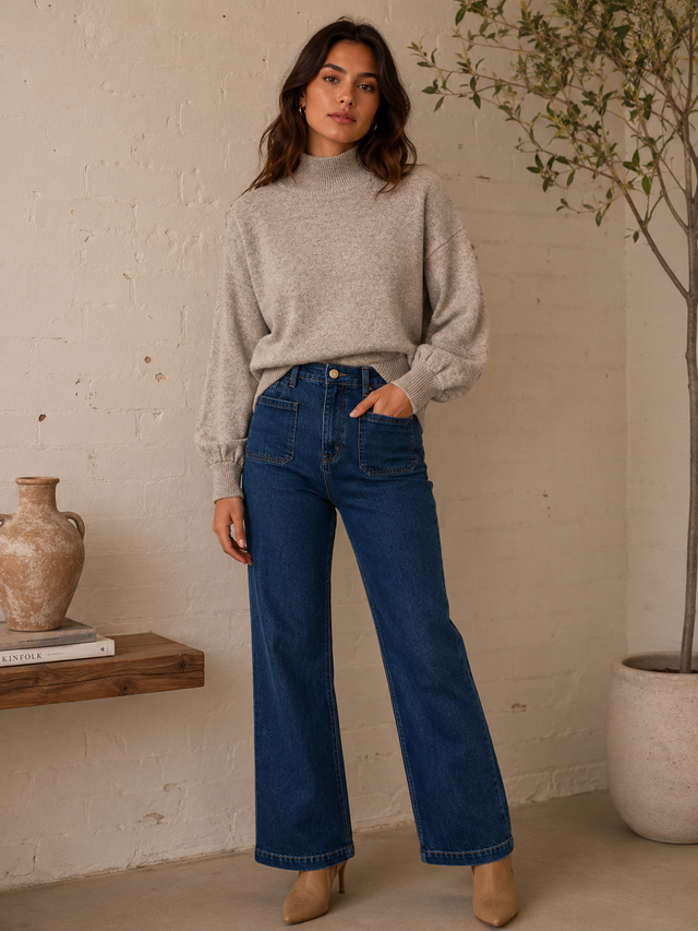 MOHAIR HIGH NECK JUMPER