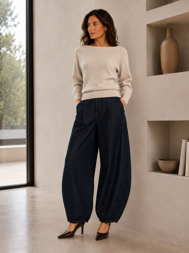 BATWING RIB  KNIT