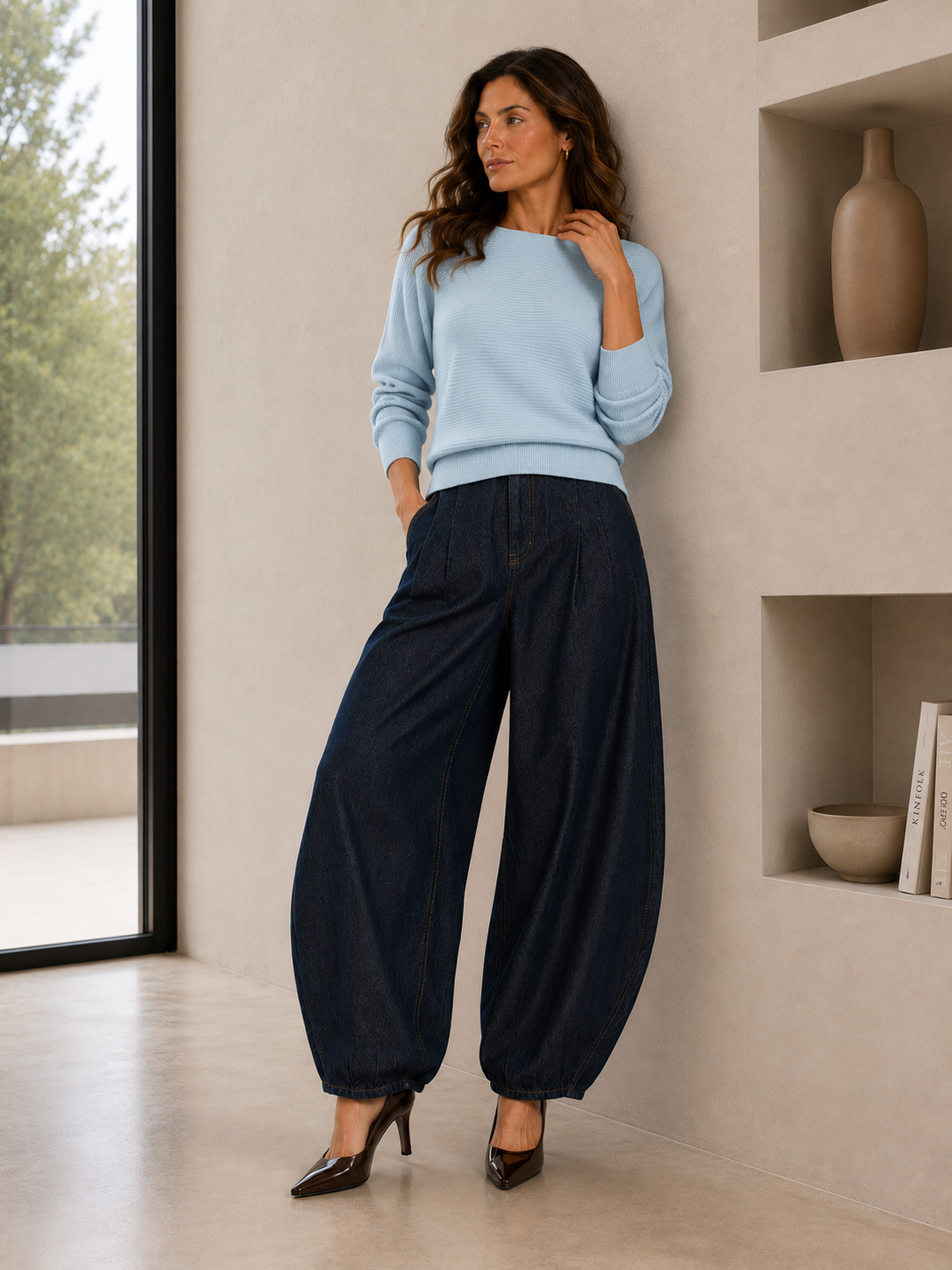 BATWING RIB  KNIT