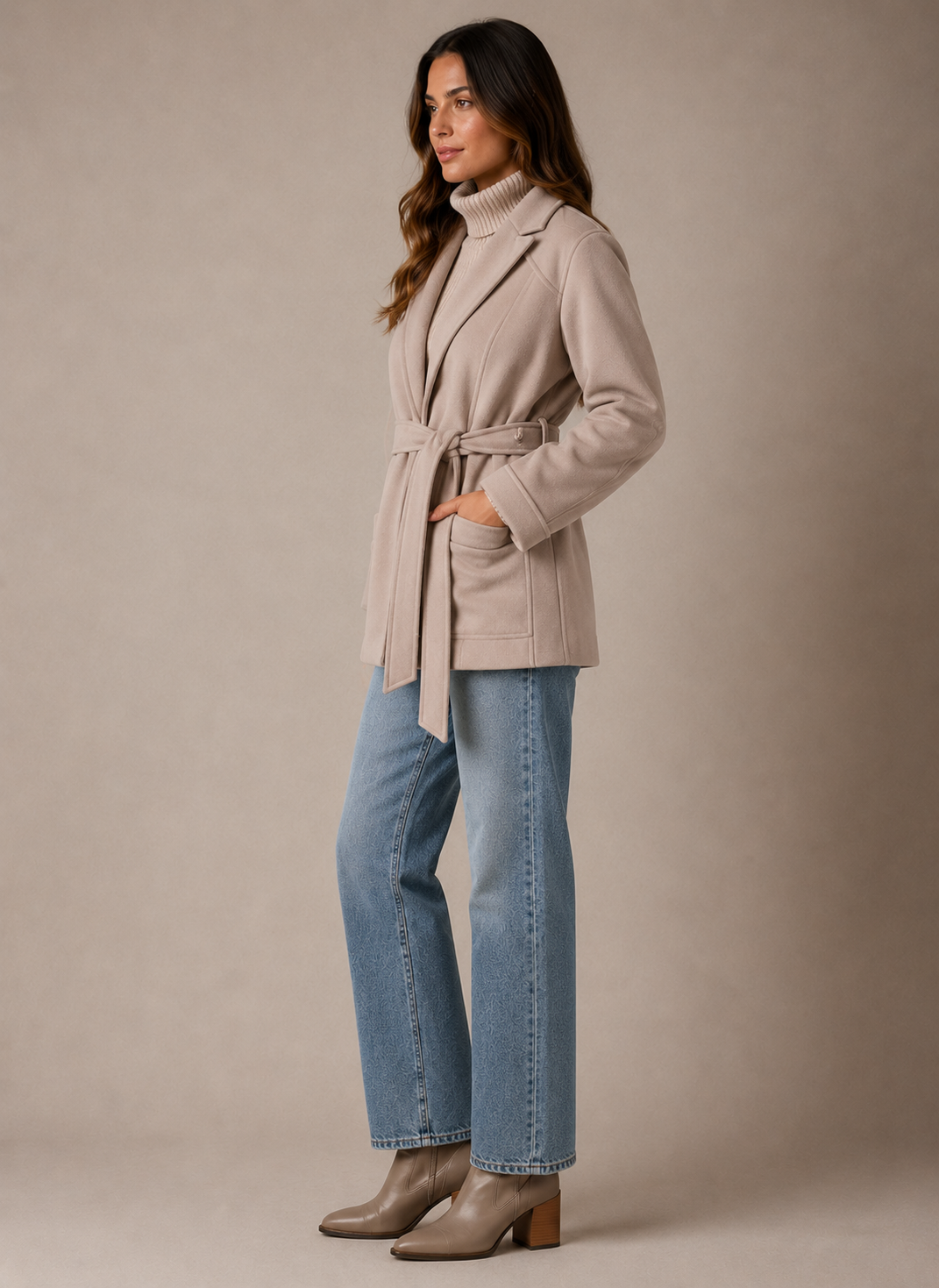 WRAP SHORT COAT