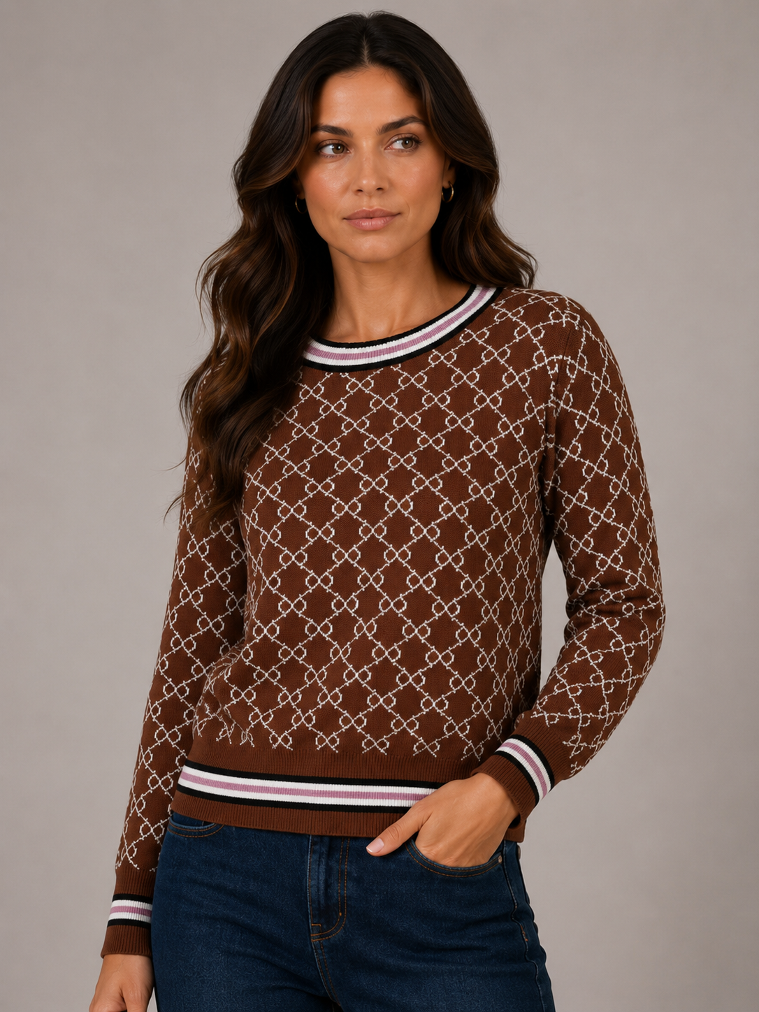 PIPA MONO KNIT -  CHOCOLATE