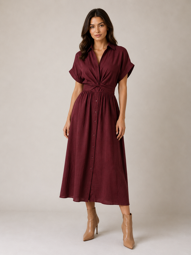 MILA TWIST WAIST DRESS- NEW COLOURS