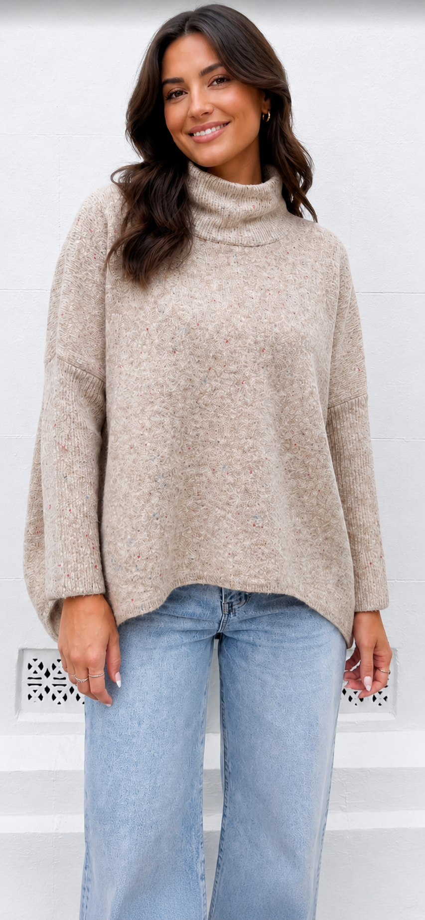 TURTLENECK JUMPER - MOCHA