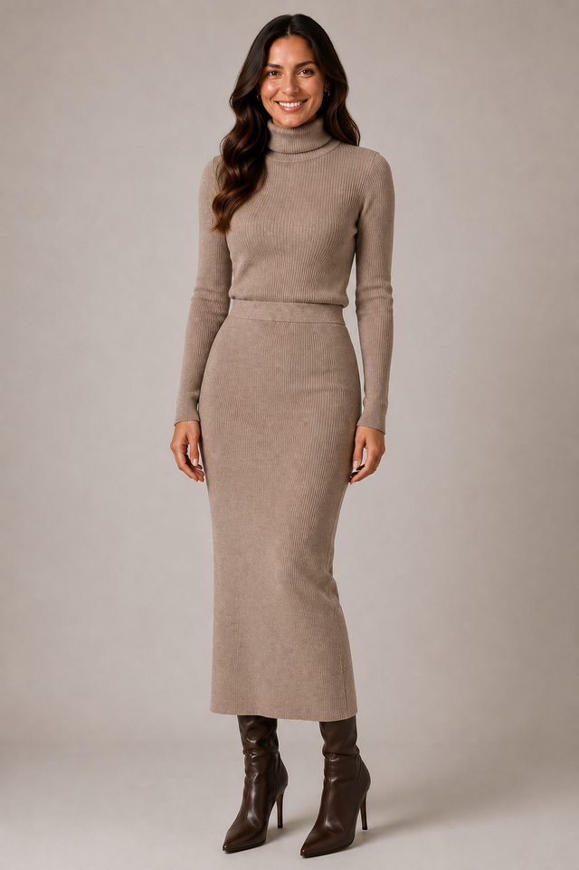 KNIT TUBE SKIRT