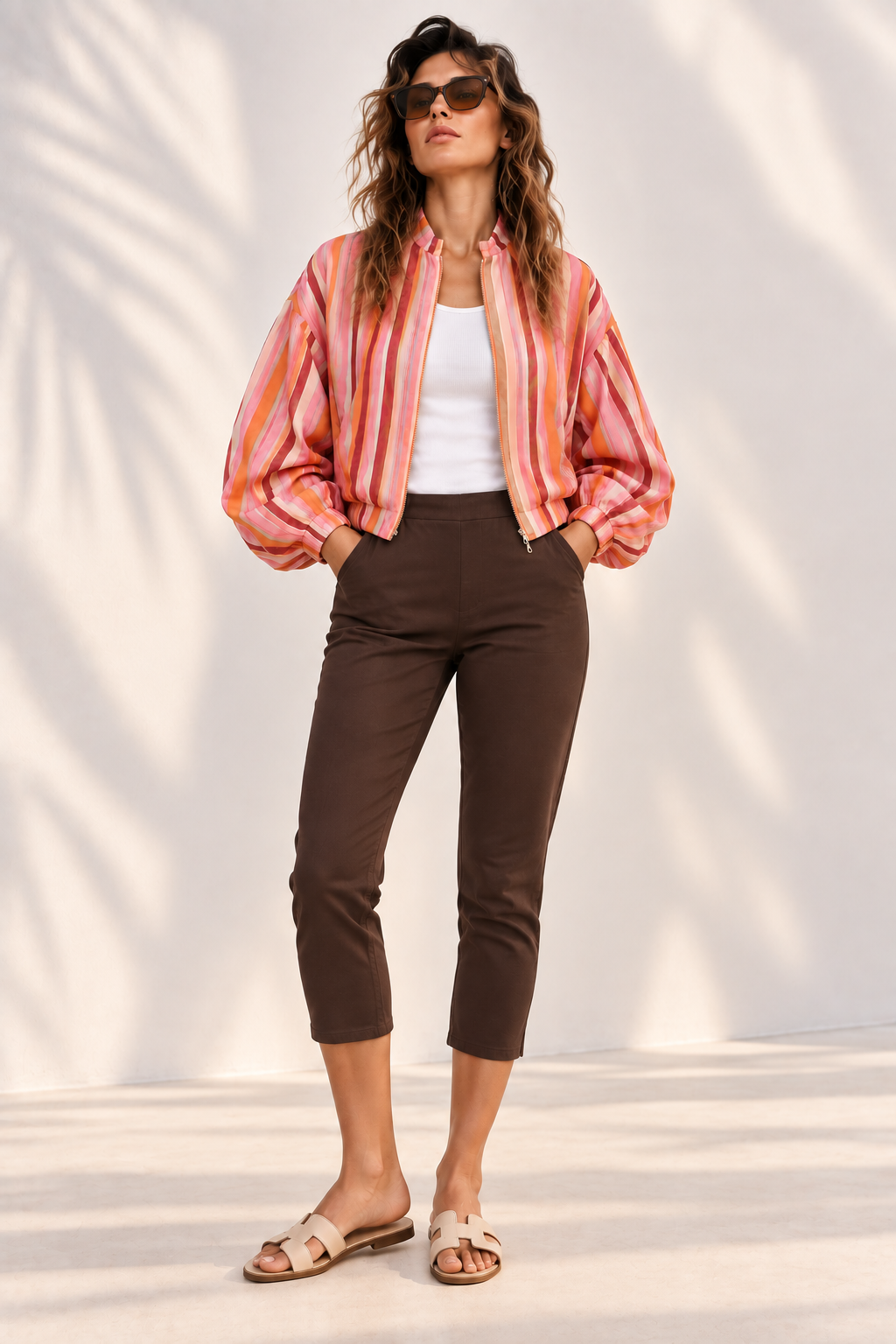 Bengaline Stretch Pull-On Capri Pant