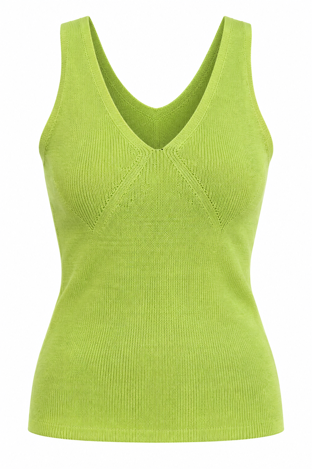 V-Neck Viscose Knit Tank