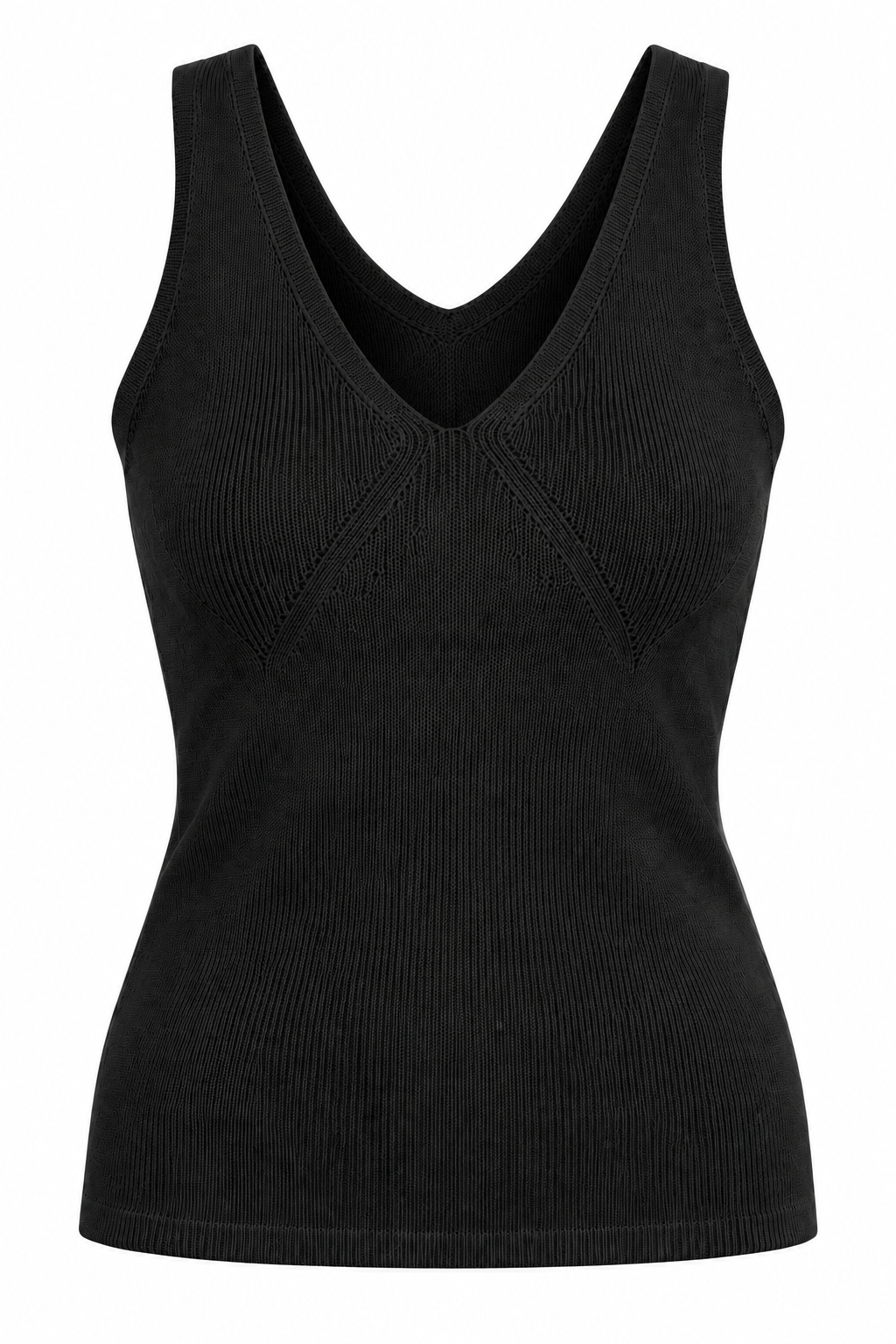 V-Neck Viscose Knit Tank