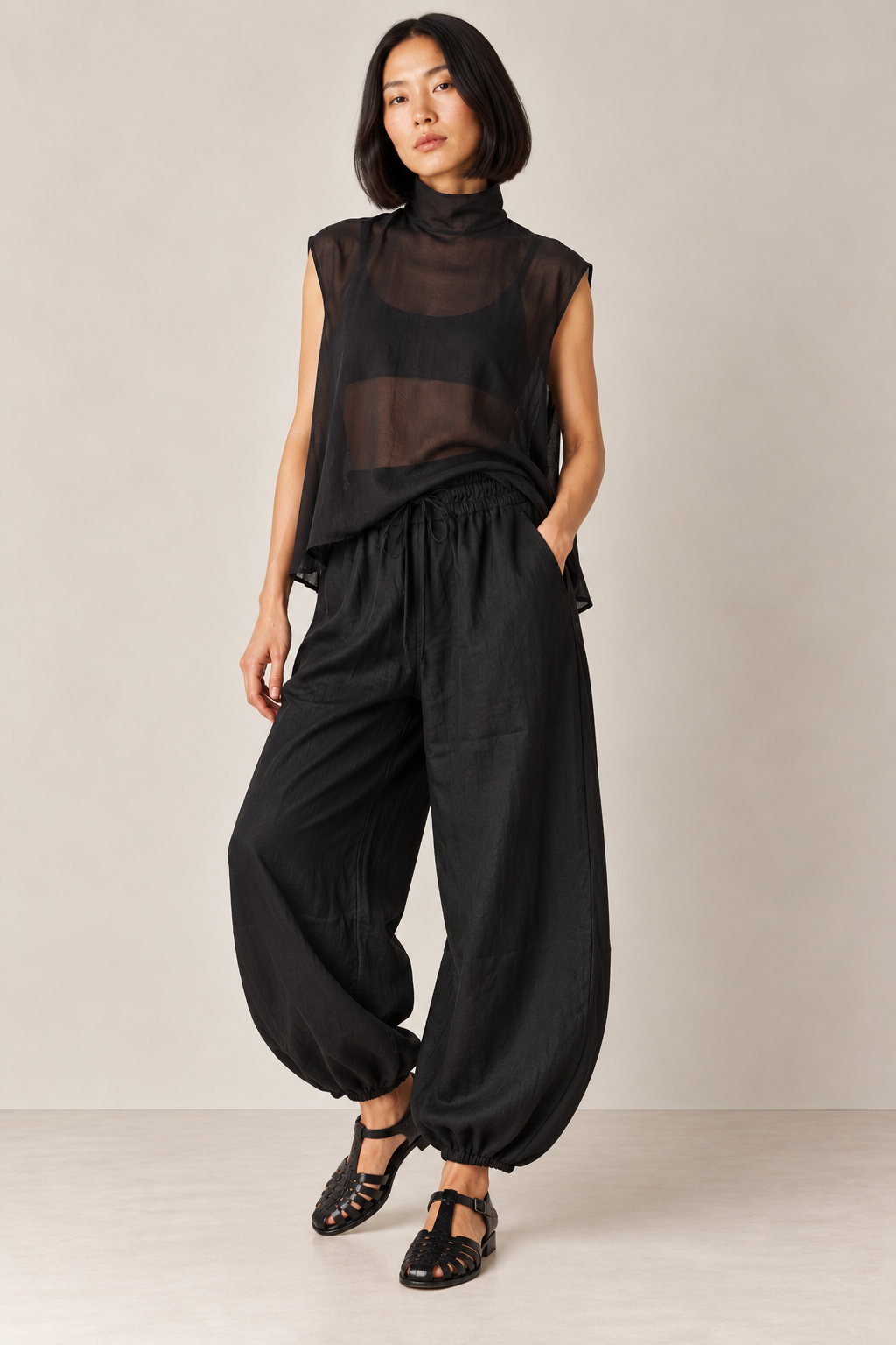 Premium Linen Balloon Pant
