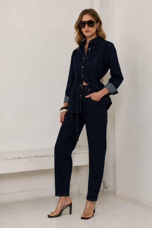 STRETCH BARREL JEANS