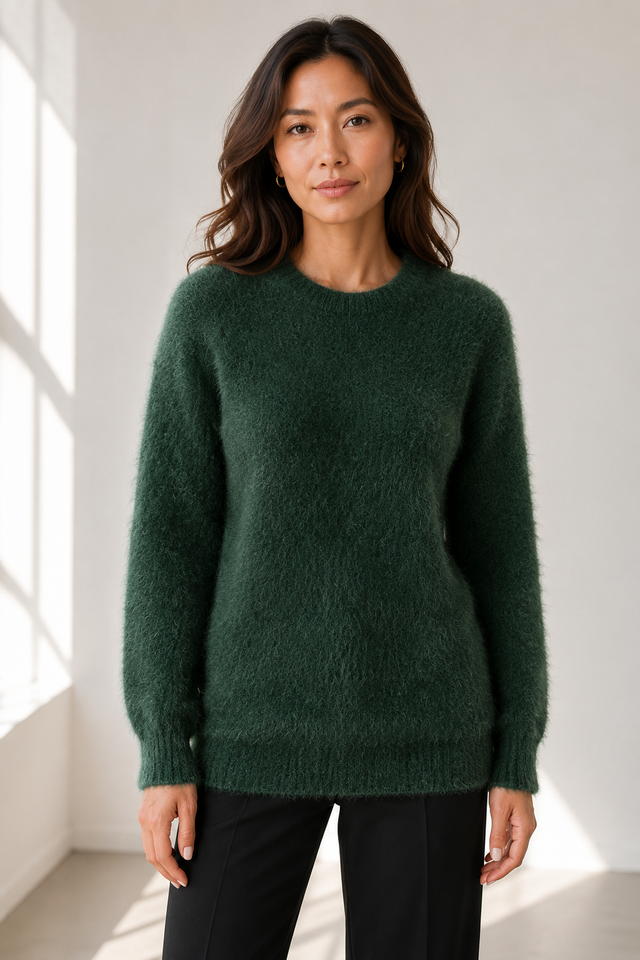 FLUFFY FITTED JUMPER - NEW COLOURS