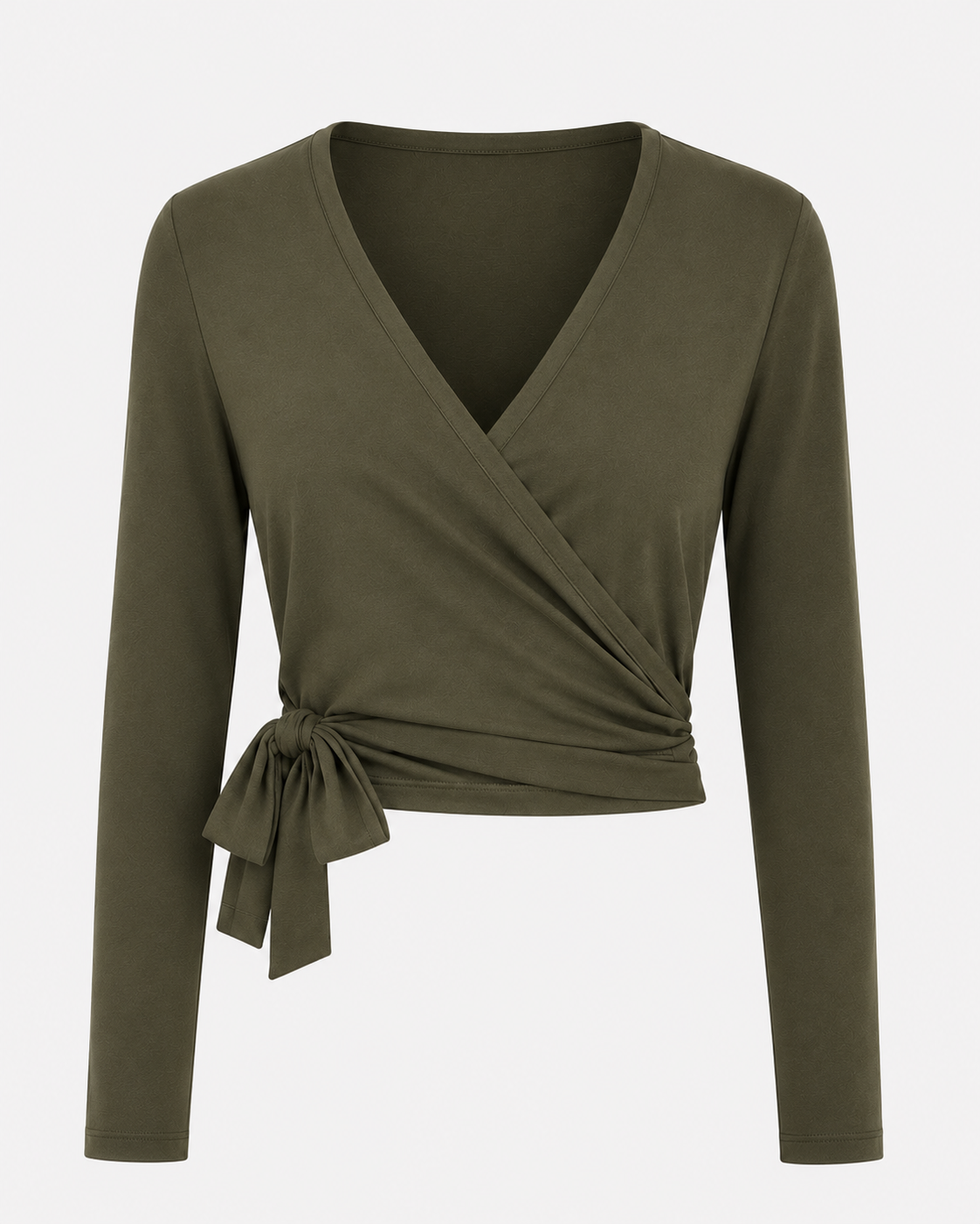 WRAP JERSEY TOP