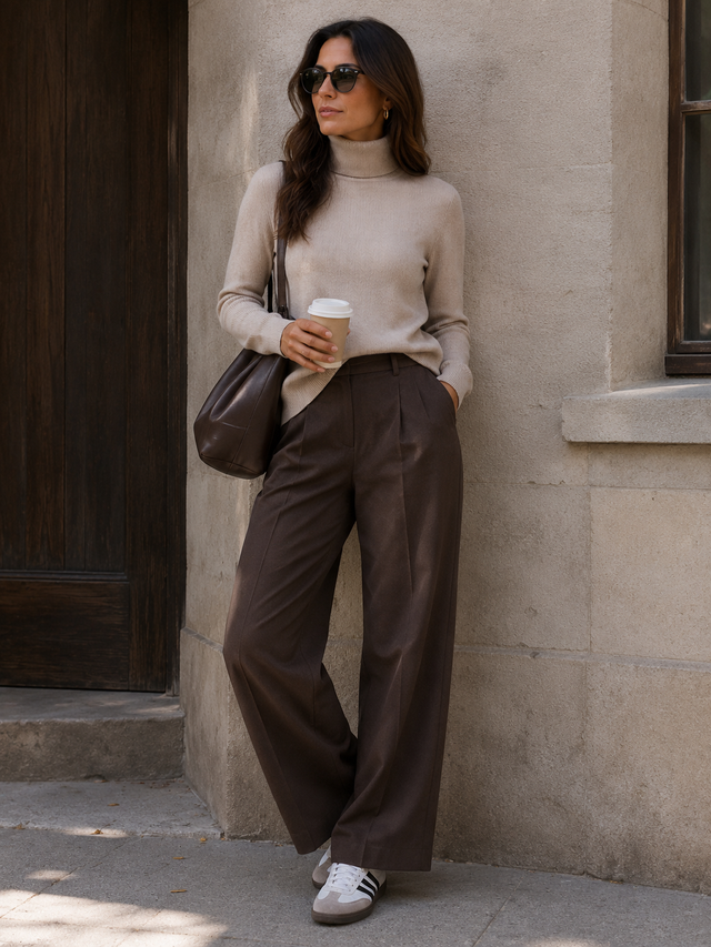RIBBED KNIT TURTLENECK