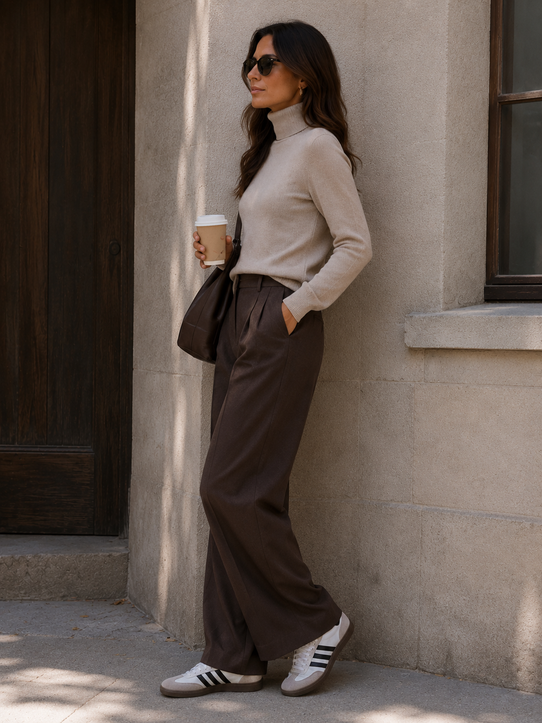 RIBBED KNIT TURTLENECK