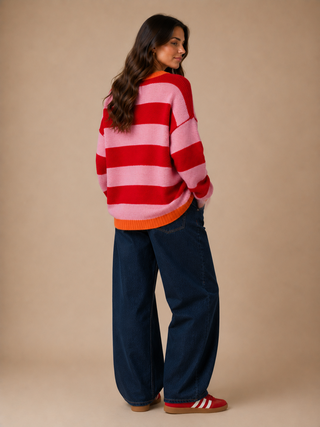 C&S STRIPE SLOUCH  JUMPER