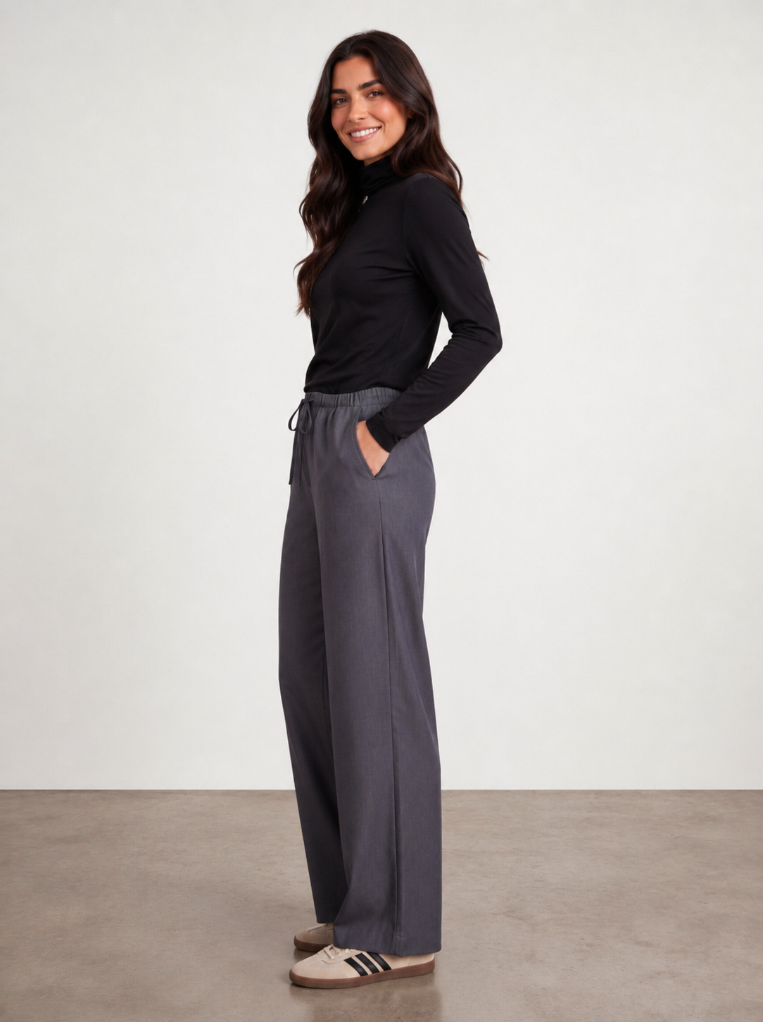 EVIE WOOL RELAXED PANTS