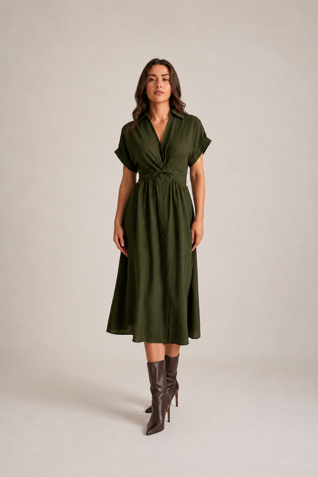 MILA TWIST WAIST DRESS- NEW COLOURS