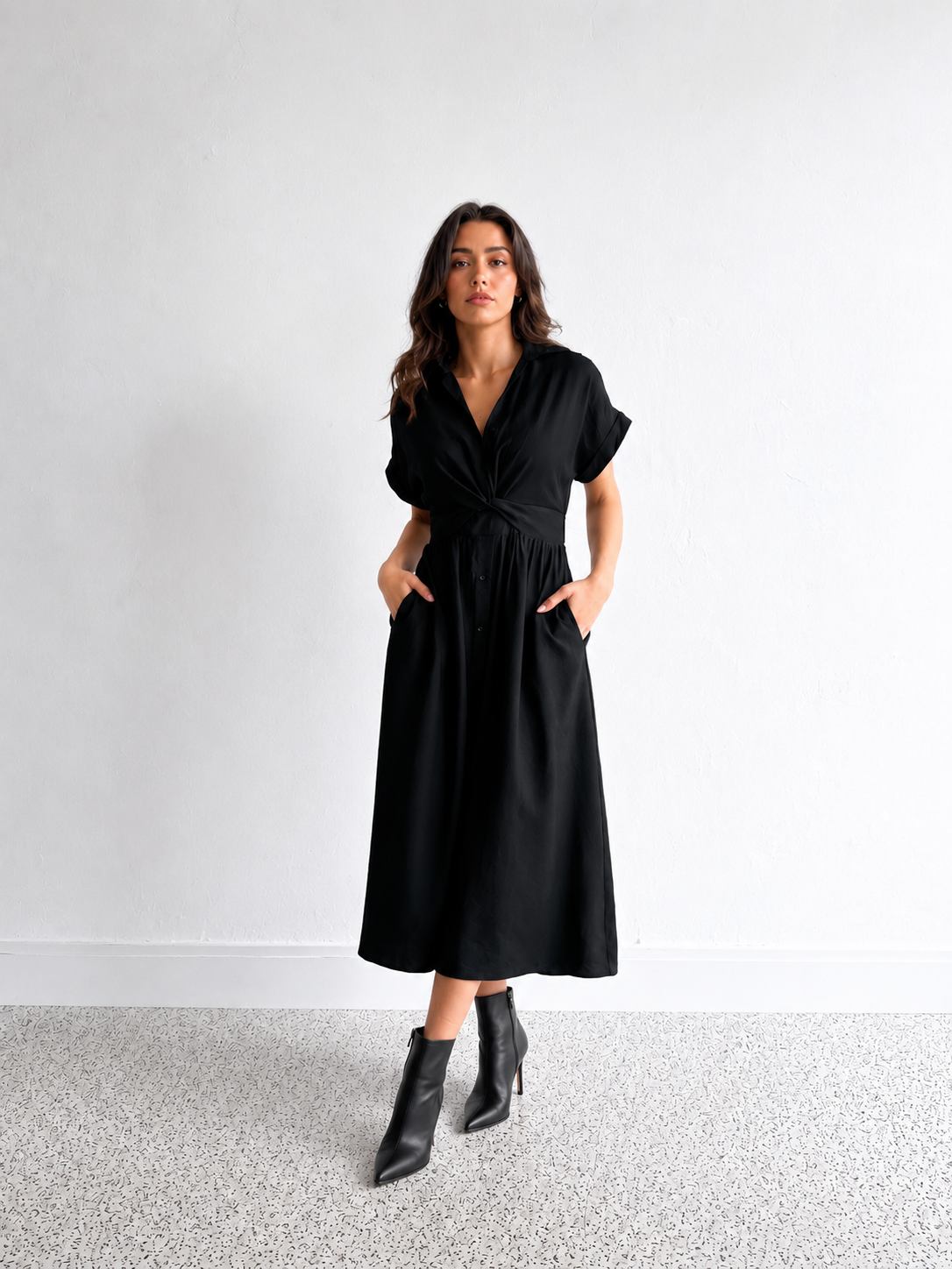 MILA TWIST WAIST DRESS- NEW COLOURS