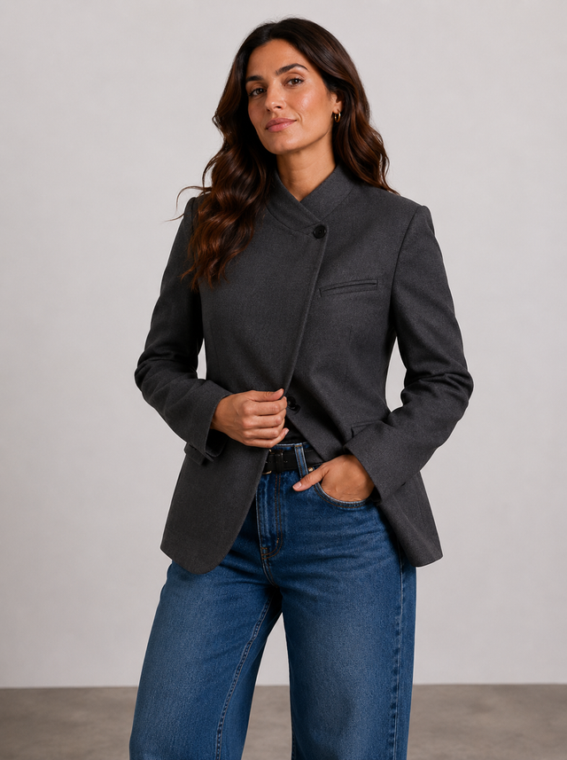 MANUKA HIGH COLLAR BLAZER