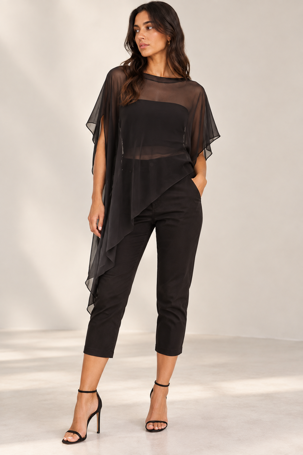 Bengaline Stretch Pull-On Capri Pant