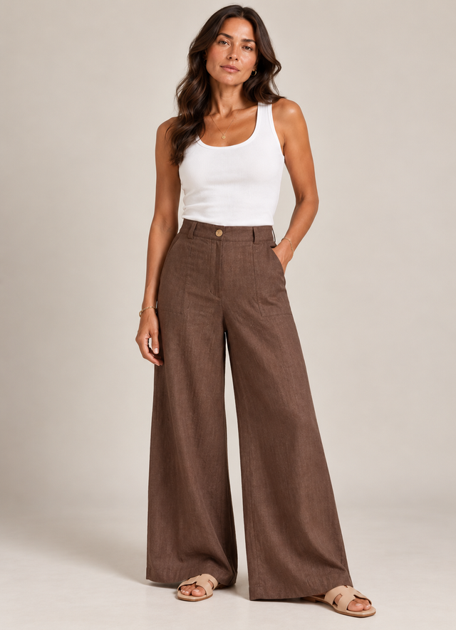 LINEN POCKET PANT