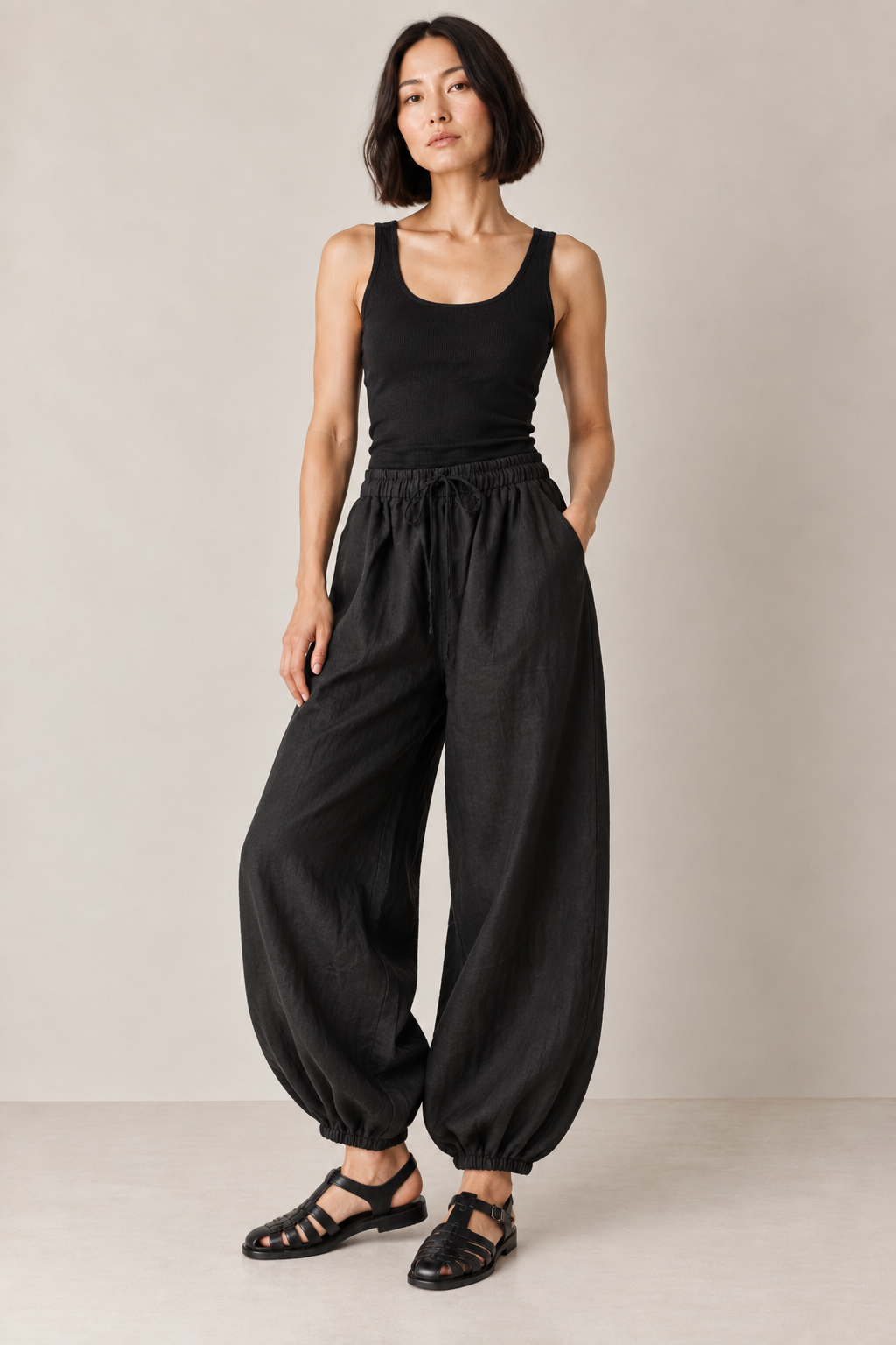 Premium Linen Balloon Pant