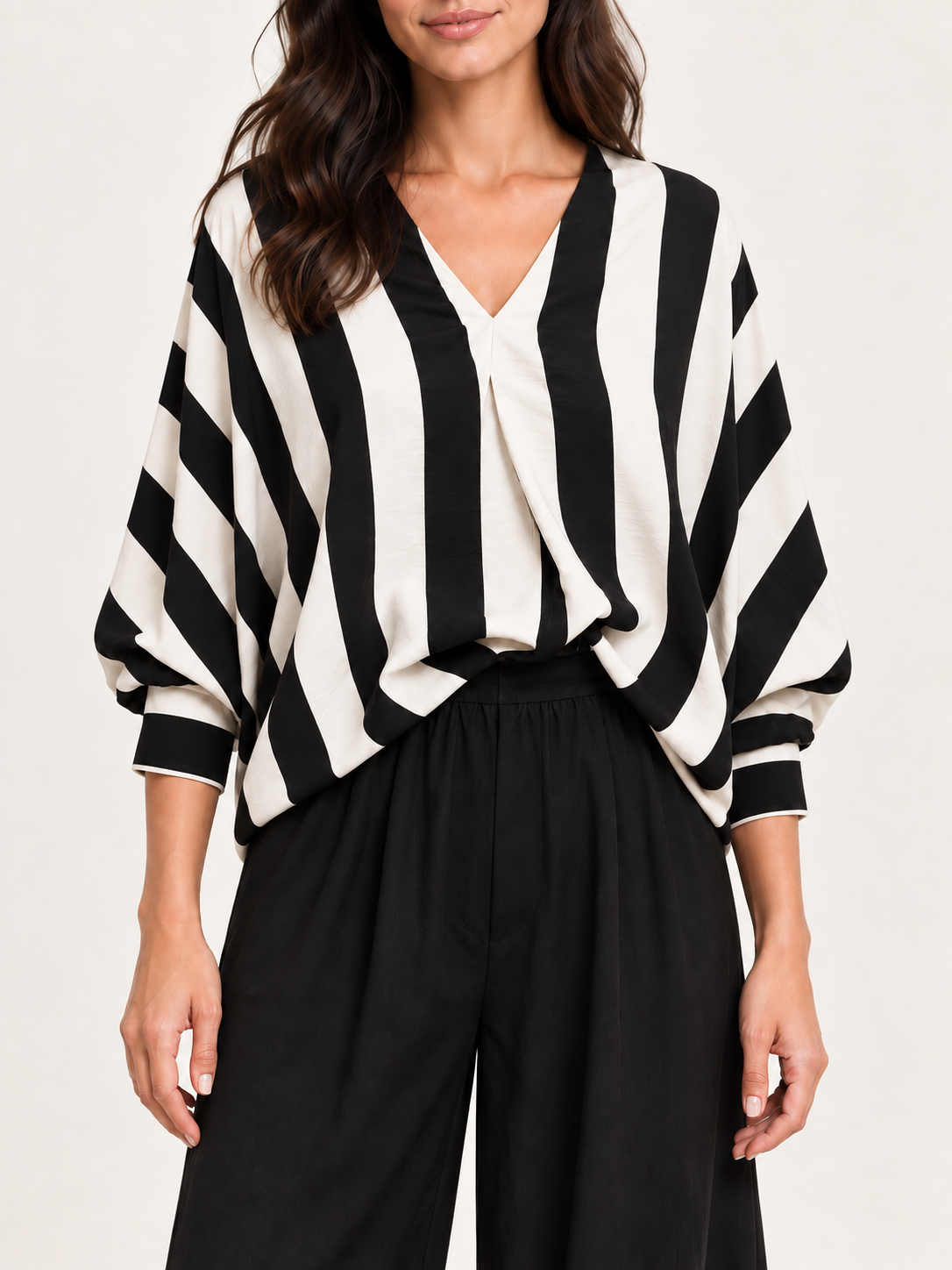 Stripe V-Neck Shirt