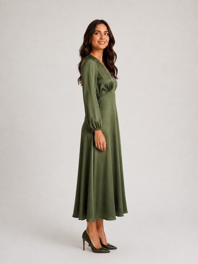 HANNAH SATIN DRESS