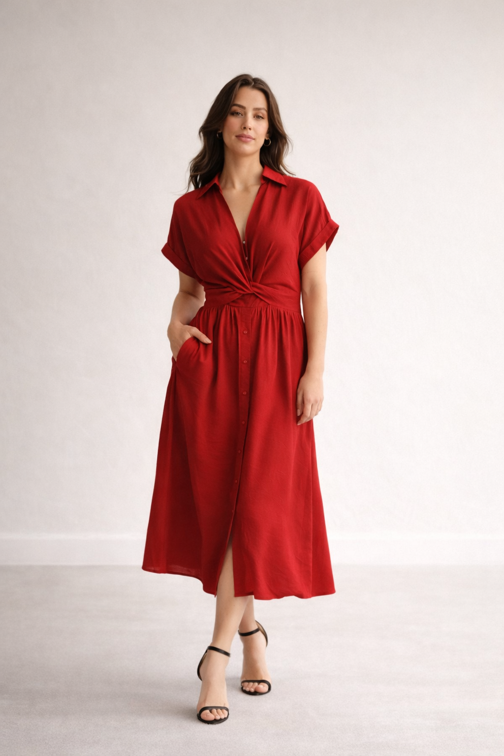 MILA TWIST WAIST DRESS- NEW COLOURS