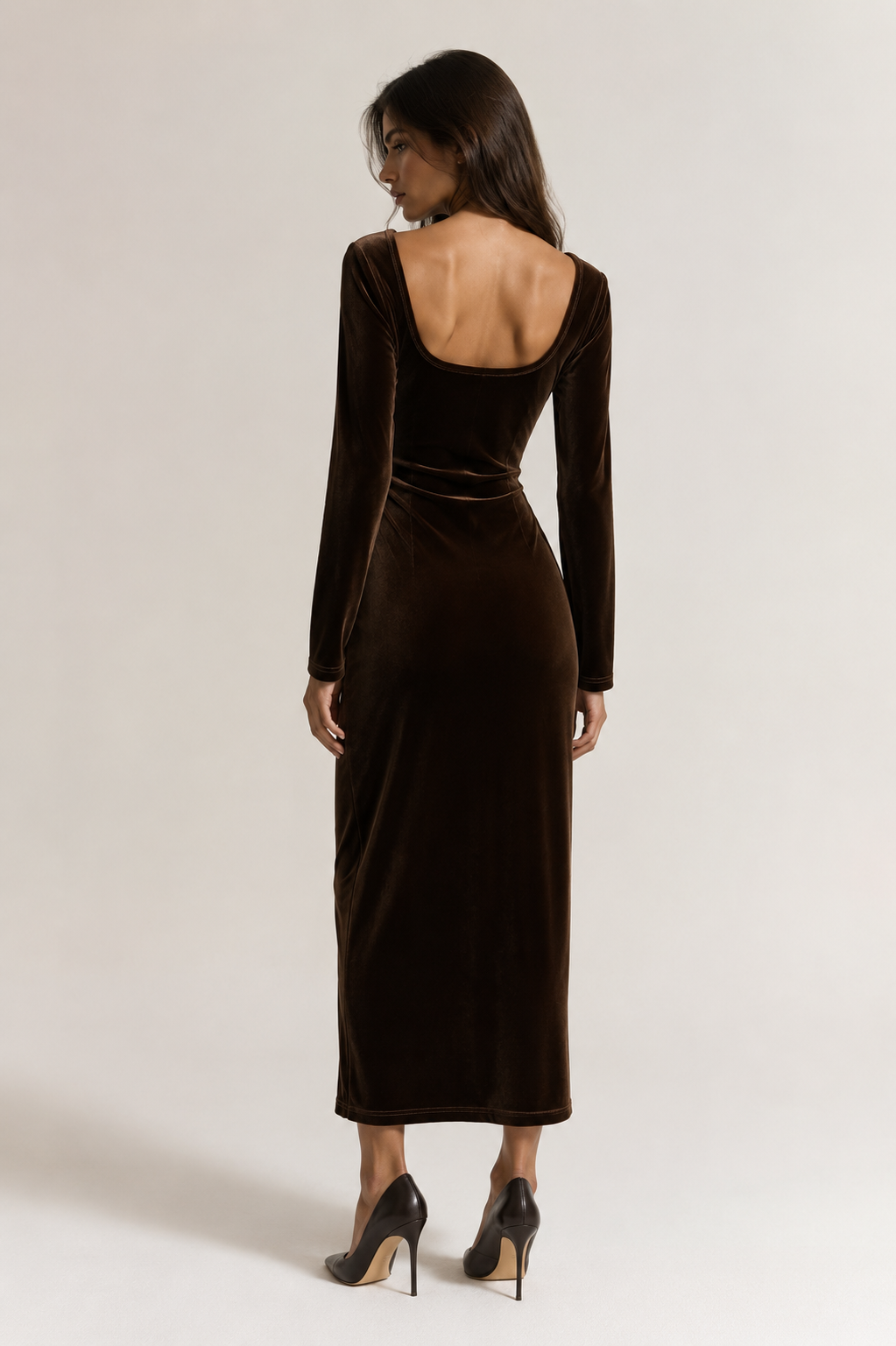 VELVET BODYCON DRESS