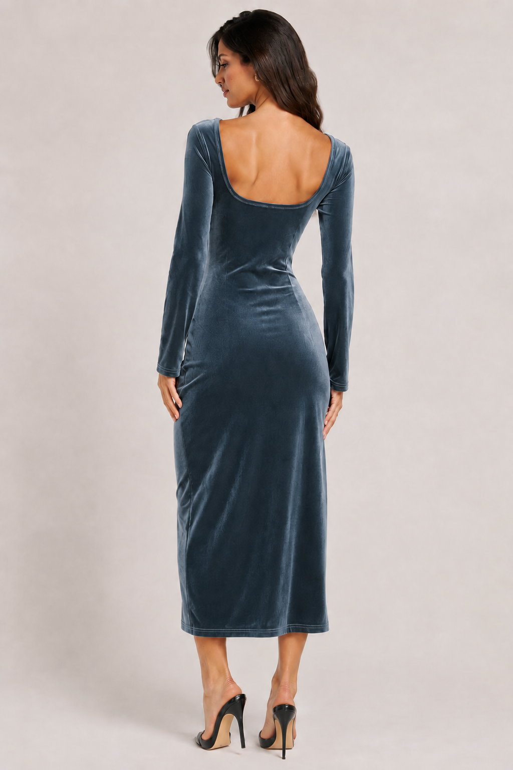 VELVET BODYCON DRESS