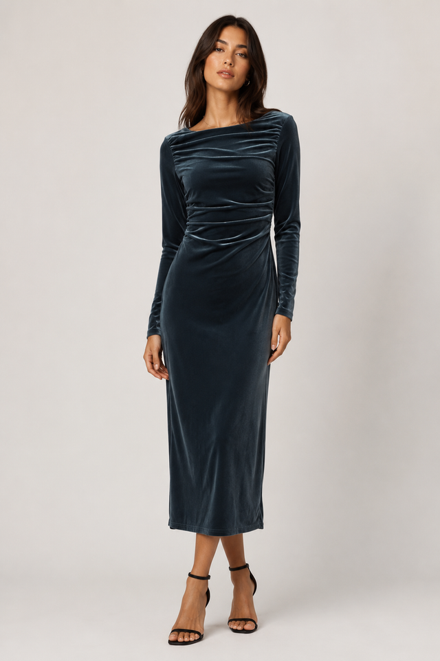 VELVET BODYCON DRESS
