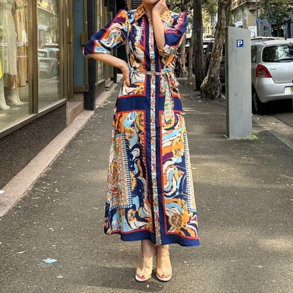 PICASSO MAXI SHIRT DRESS