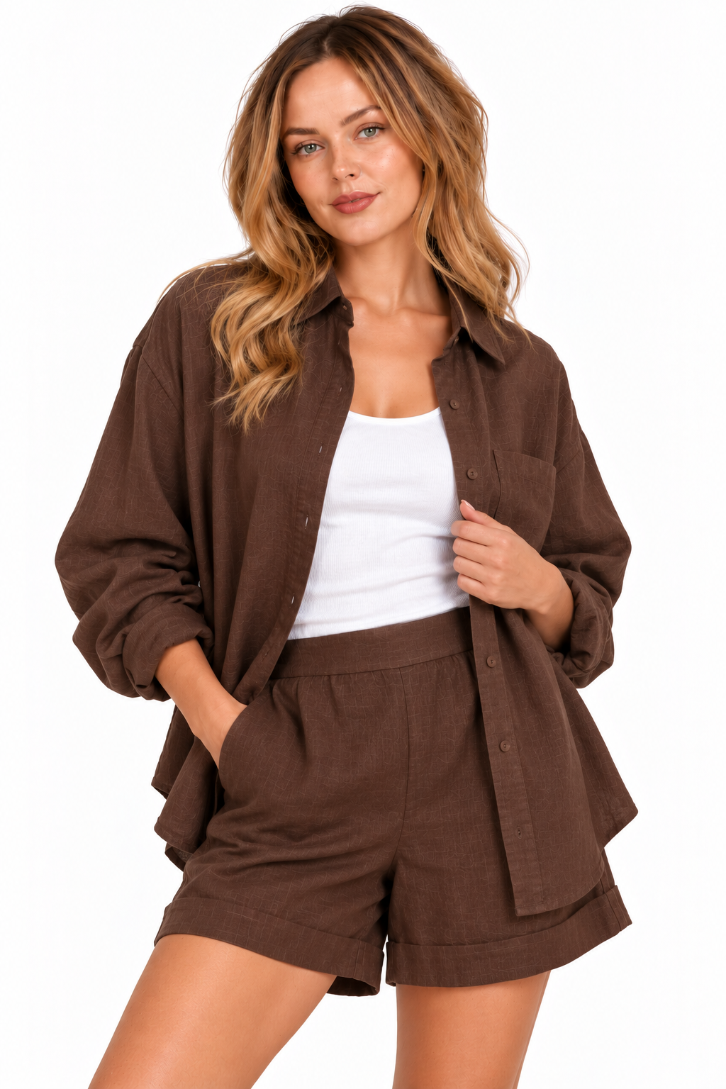LS Linen Oversized Shirt