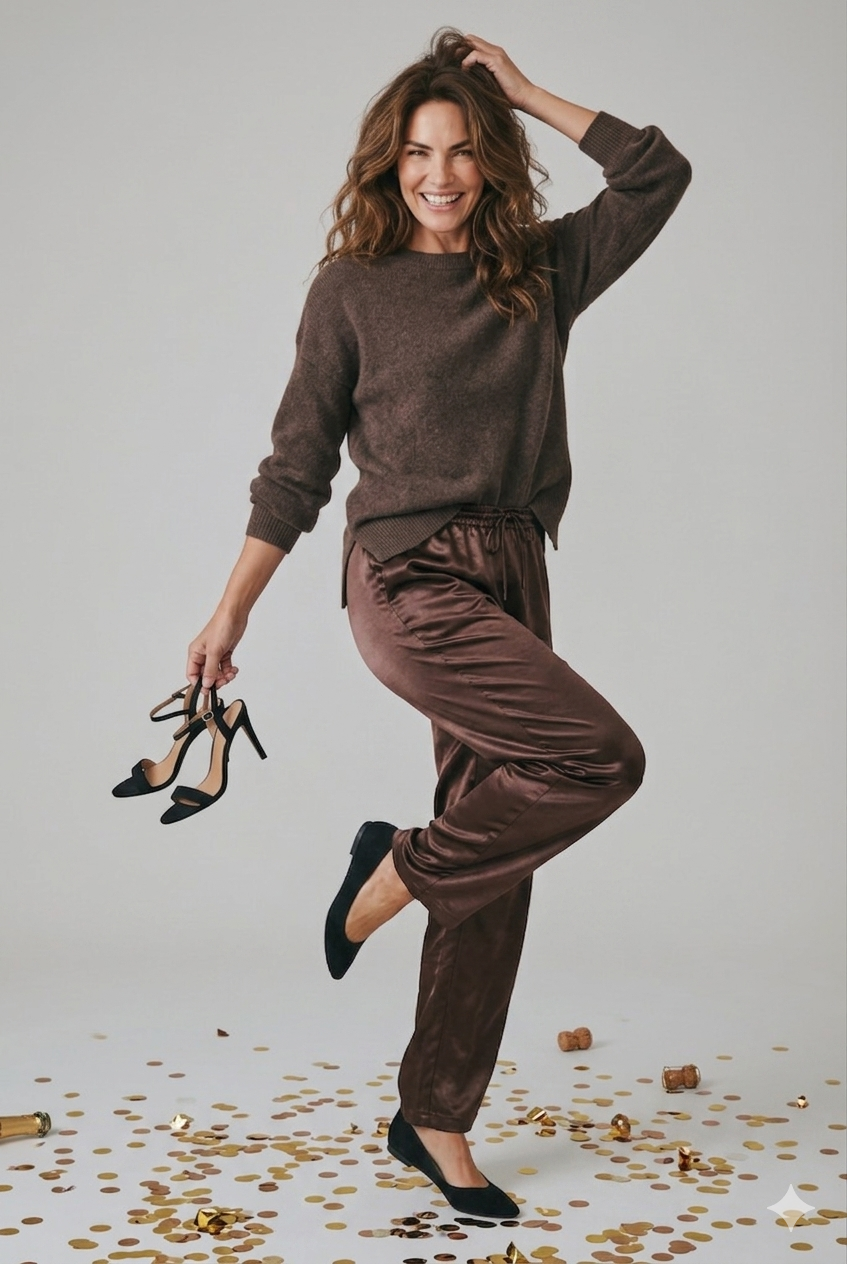 SATIN DRAWSTRING PANT