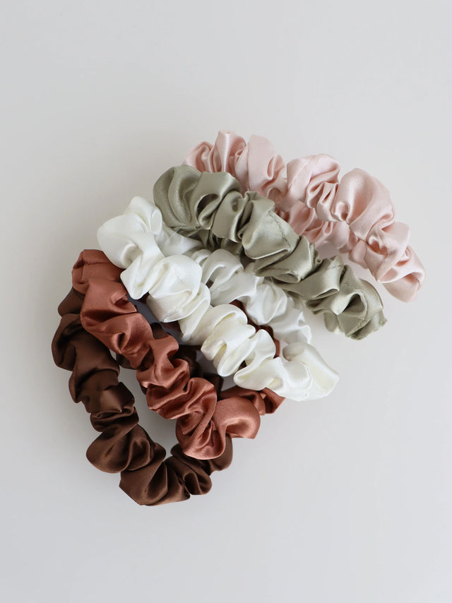 Colour Mini Scrunchies 5 Pack Set