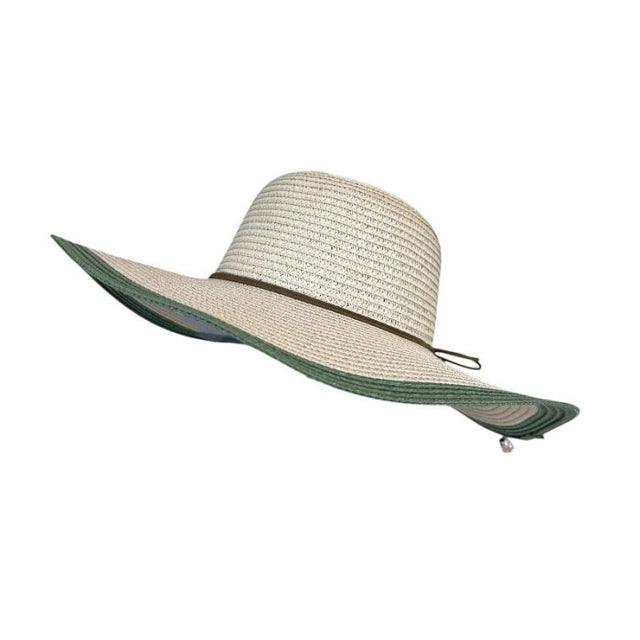 WIDE BRIM 2 TONE HAT