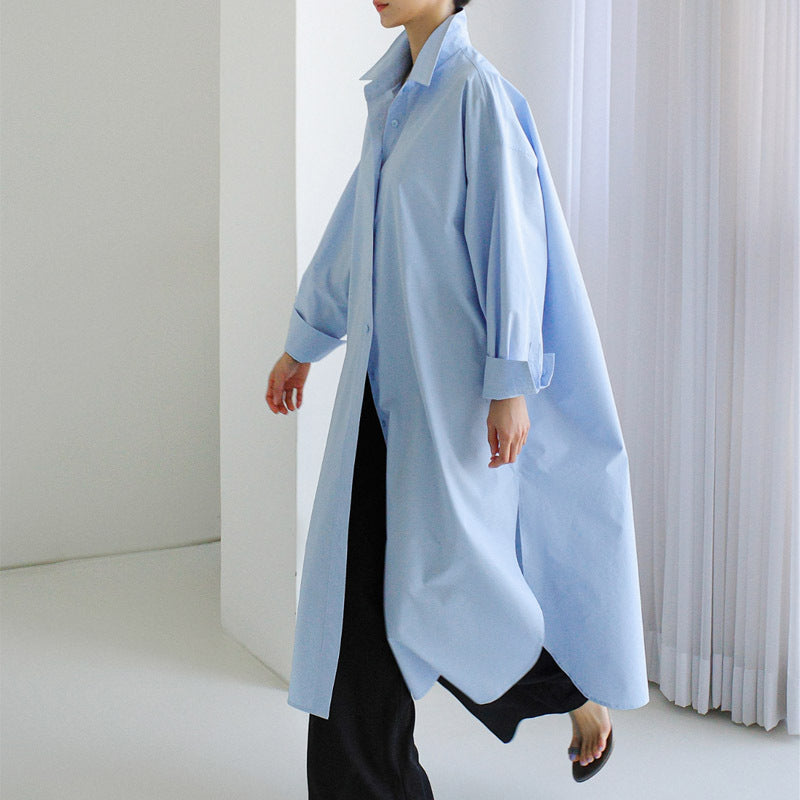 SEVILLE SHIRT DRESS - BLUE