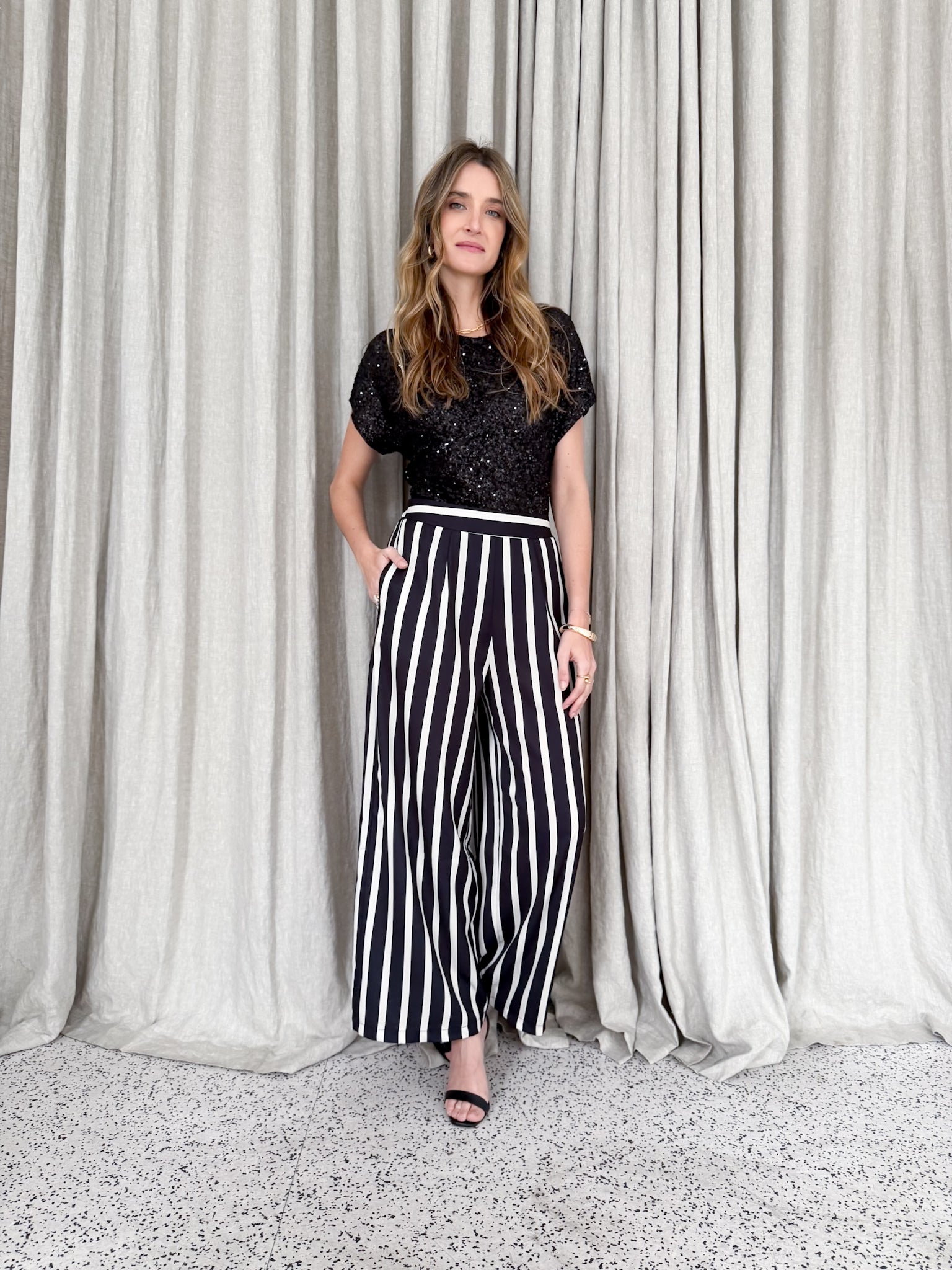 STRIPE ELEVATED PANT