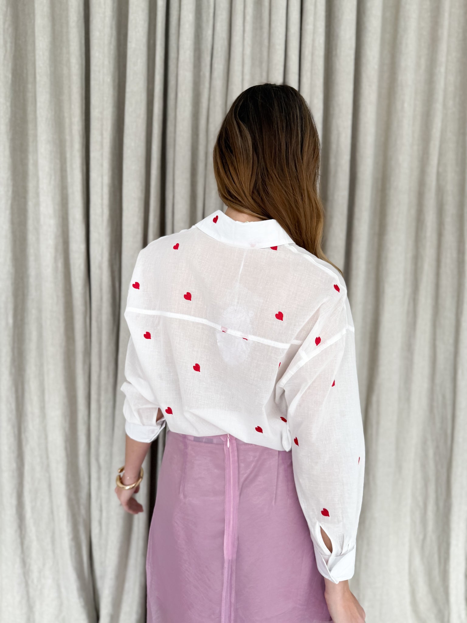 HEART MOTIF SHIRT- pre order