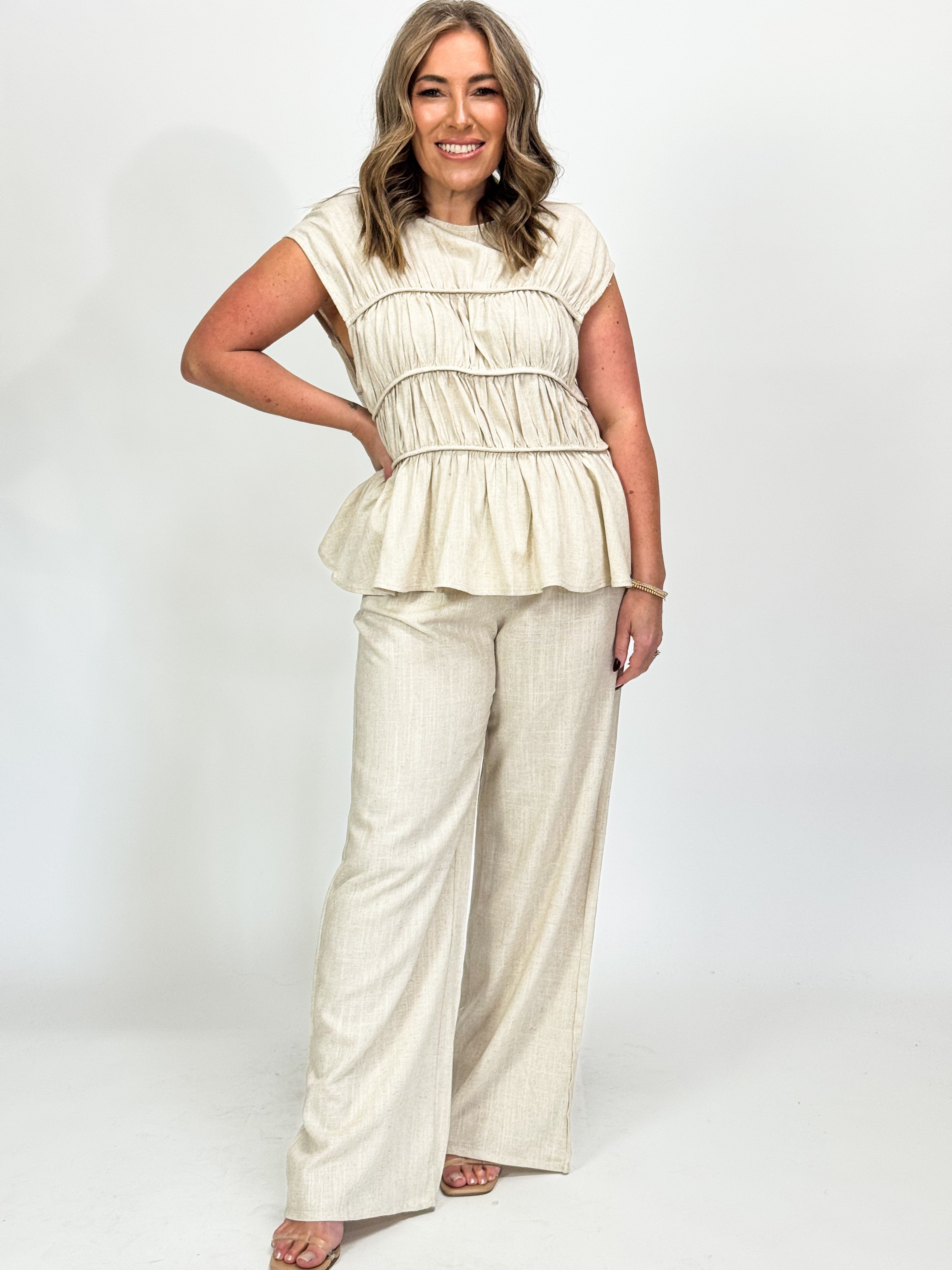 ROMAN RUCHED TOP / PANT