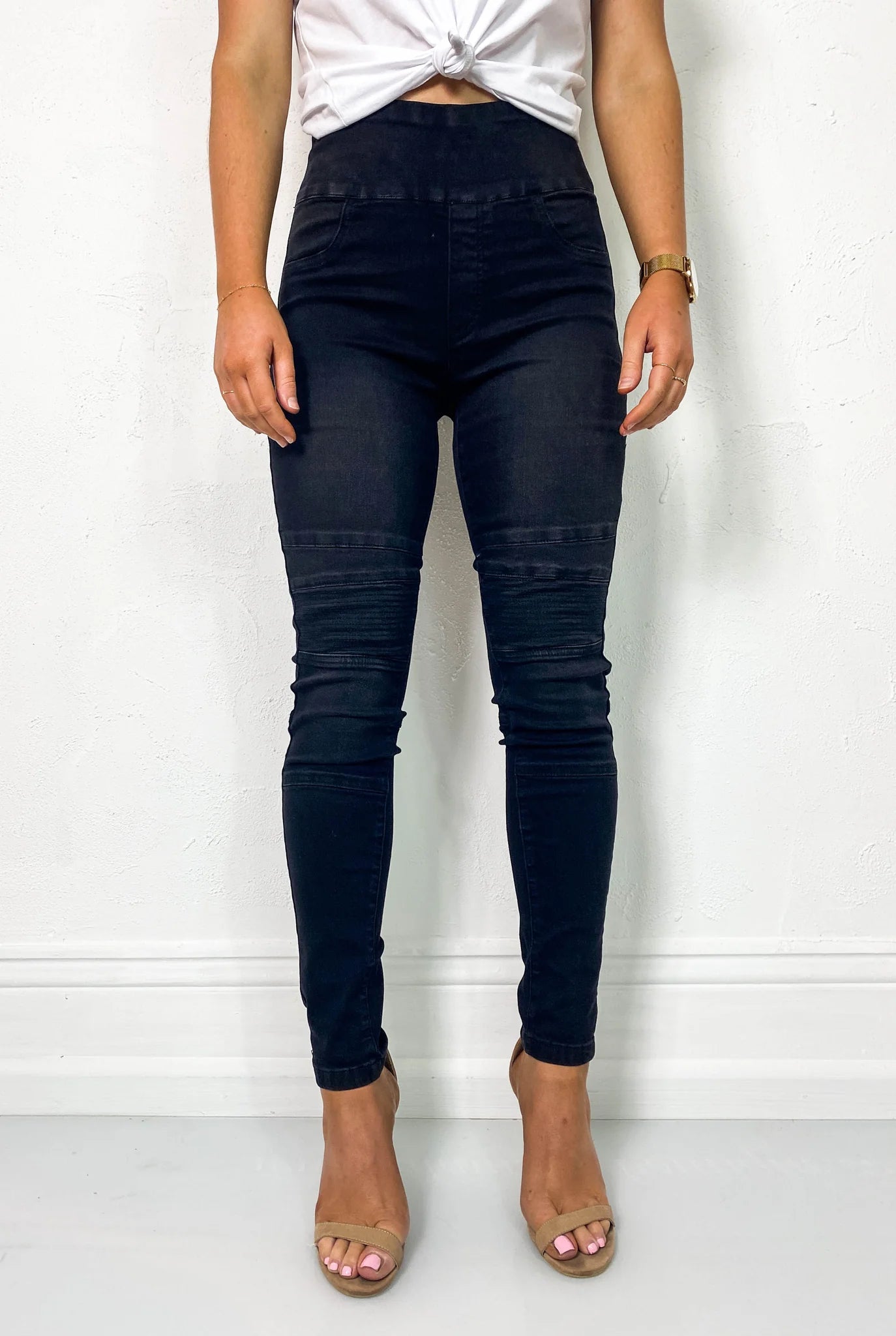 ZOE PANEL PULL UP JEANS