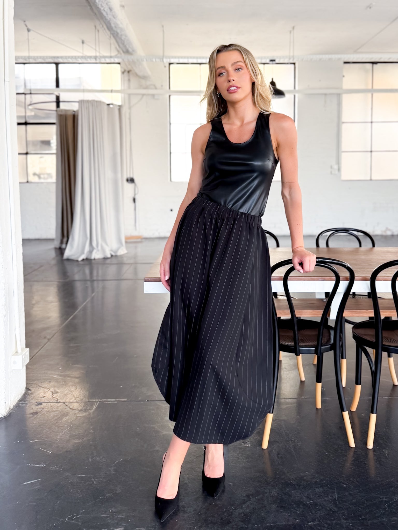 PINSTRIPE COMMUTER PANT