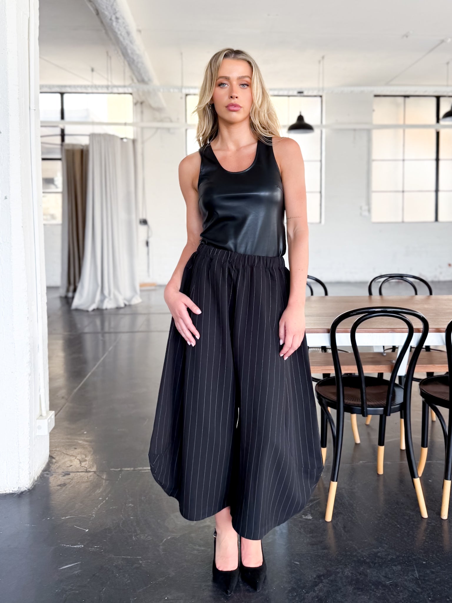 PINSTRIPE COMMUTER PANT