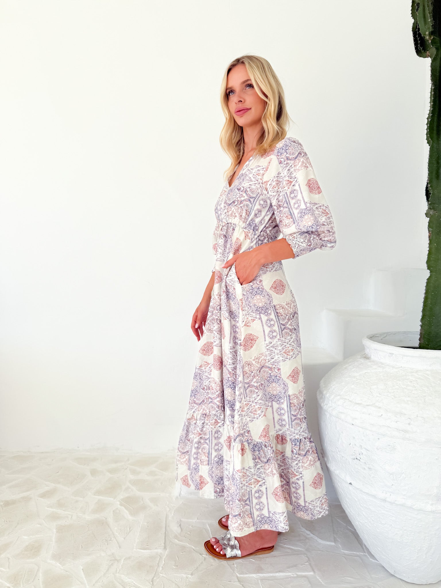 VINTAGE PAISLEY SELMA MAXI DRESS